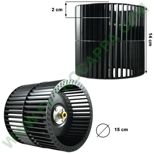 CAMPANA EXTRACTORA FABER FRANKE VENTILADOR DE METAL RUEDA DIÁMETRO 15 CM 133.0151.809