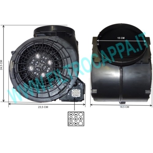 MOTOR 800 MC/H PARA CAMPANA FABER FRANKE 8/40 133.0059.166