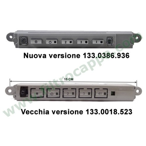 Teclado eletrônico para exaustor Faber Franke Electrolux Nova versão 133.0386.936