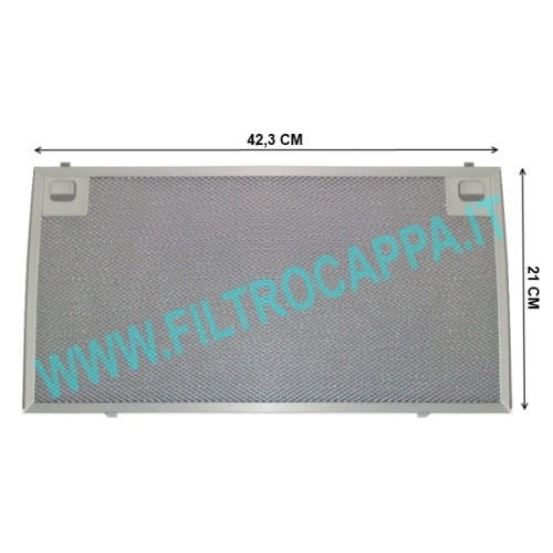FILTRO DE METAL PARA EXAUSTOR SMEG 42,3 X 21 CM KSET910X PEÇA DE REPOSIÇÃO GENIUNA 073410733