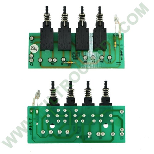 TECLADO 4 INTERRUPTOR FRANKE DIADRE STAR 08080278 SV654 PEÇA DE REPOSIÇÃO GENUÍNA 133.0065.550
