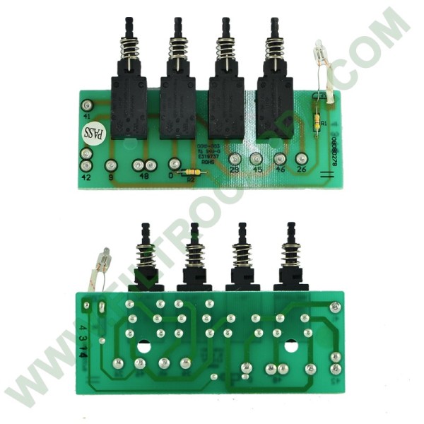 TECLADO 4 SWITCH FRANKE DIADRE STAR 08080278 SV654 RECAMBIO ORIGEN 133.0065.550