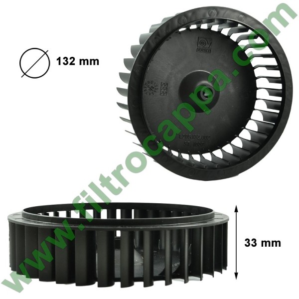IMPULSOR DEL VENTILADOR PARA VORTICE 100 MICRO 1.205.132.002
