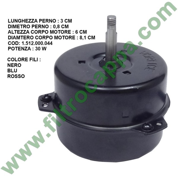 MOTOR FOR VORTICE 230/9" ARI 220 VOLT 30 W 1.512.000.044