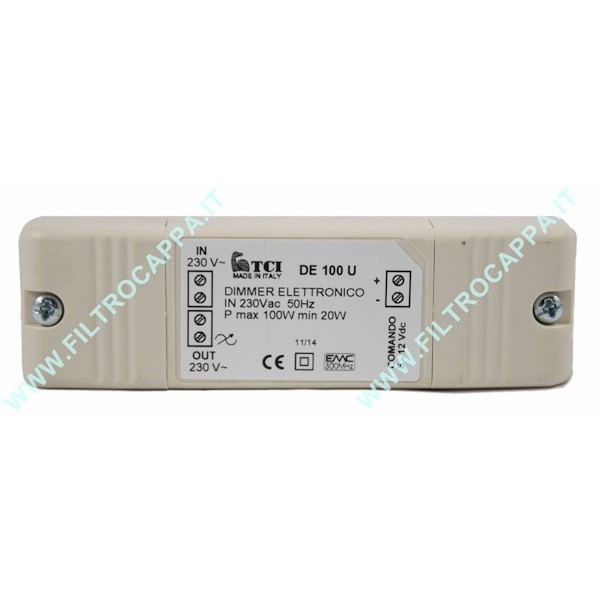 TRASFORMATORE DIMMER ELETTRONICO PER FARETTI ALOGENI 12 VOLT DE 100 V ORIGINALE ELICA