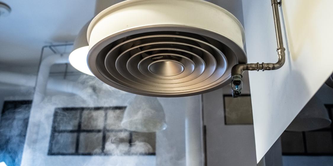 Smoke enters through the kitchen hood 